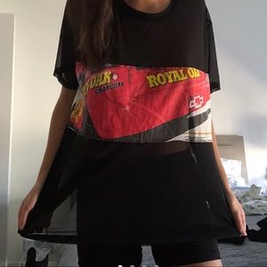 Oversized LF sheer t shirt